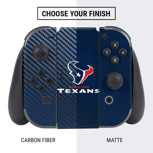 NFL Houston Texans Team Jersey Nintendo Switch Bundle Skin