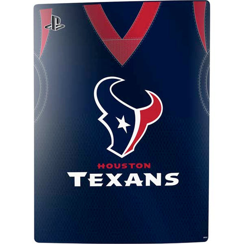 NFL Houston Texans Team Jersey PS5 Console Skin