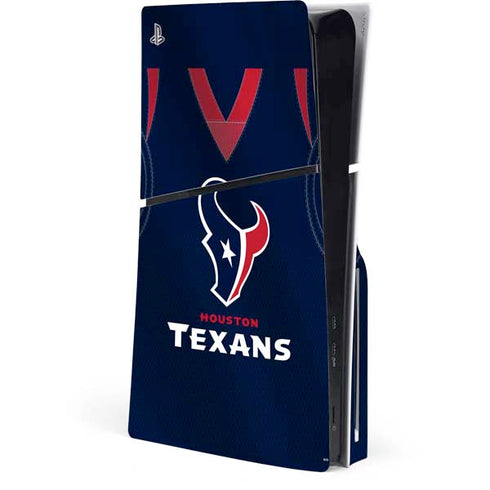 NFL Houston Texans Team Jersey PS5 Slim Disk Console Skin