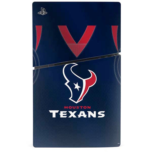 NFL Houston Texans Team Jersey PS5 Slim Disk Console Skin