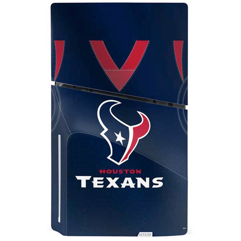 NFL Houston Texans Team Jersey PS5 Slim Disk Console Skin