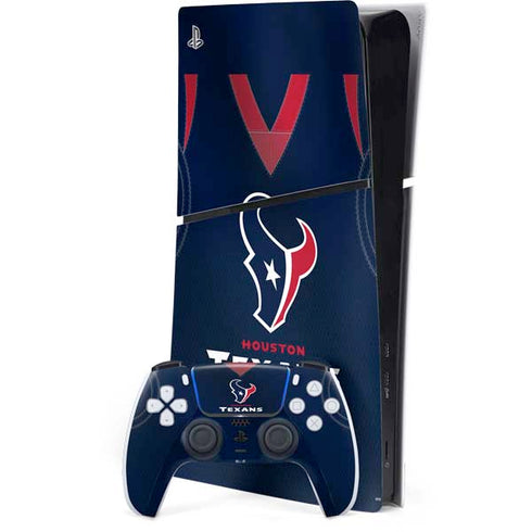 NFL Houston Texans Team Jersey PS5 Slim Digital Edition Bundle Skin