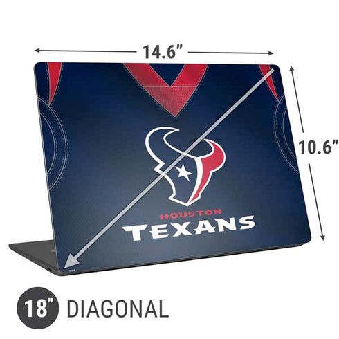 NFL Houston Texans Team Jersey Universal Laptop 18in (14.6 x 10.6in) Skin