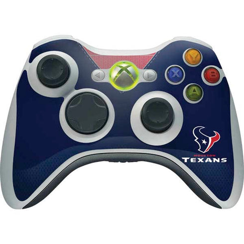 NFL Houston Texans Team Jersey Xbox 360 Wireless Controller Skin