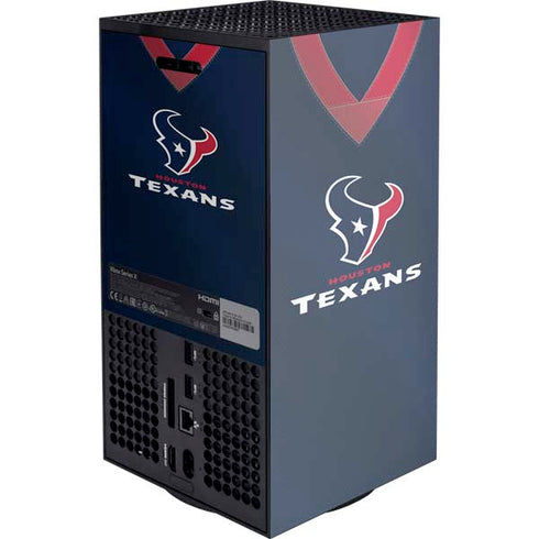 NFL Houston Texans Team Jersey Xbox Series X Console Skin