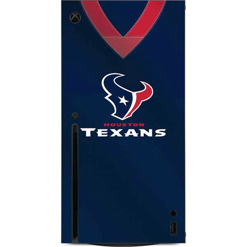 NFL Houston Texans Team Jersey Xbox Series X Console Skin