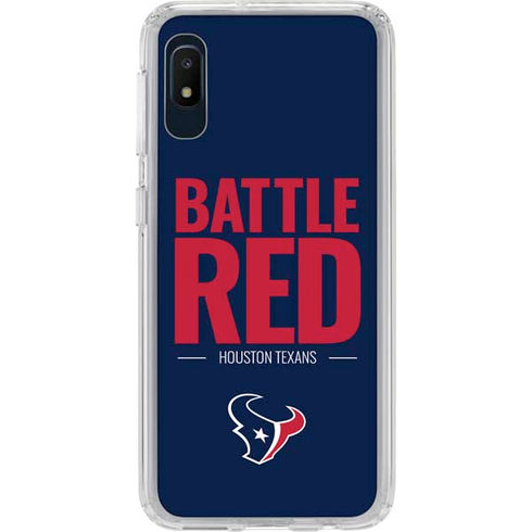 NFL Houston Texans Team Motto Galaxy A10e Clear Case