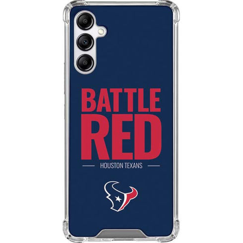 NFL Houston Texans Team Motto Galaxy A14 5G Clear Case