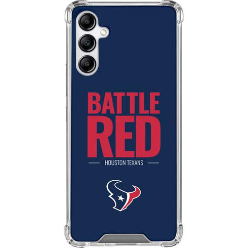 NFL Houston Texans Team Motto Galaxy A15 5G Clear Case