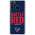 NFL Houston Texans Team Motto Galaxy A21 Clear Case