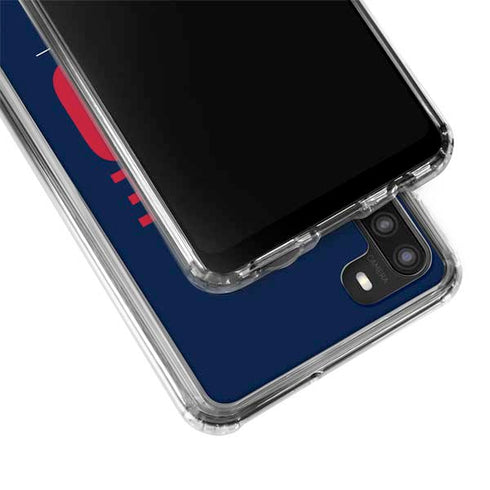 NFL Houston Texans Team Motto Galaxy A21 Clear Case