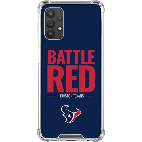NFL Houston Texans Team Motto Galaxy A32 5G Clear Case
