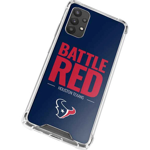 NFL Houston Texans Team Motto Galaxy A32 5G Clear Case
