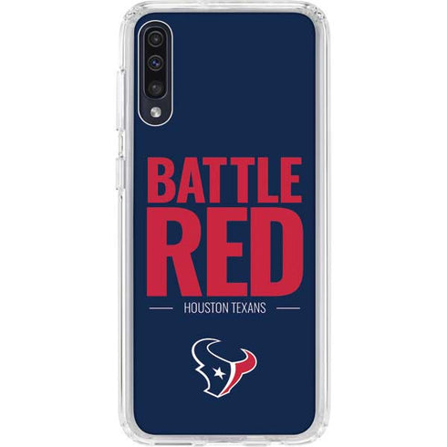 NFL Houston Texans Team Motto Galaxy A50 Clear Case