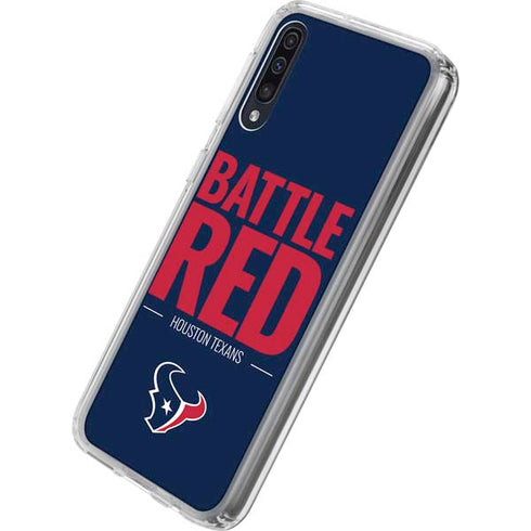NFL Houston Texans Team Motto Galaxy A50 Clear Case