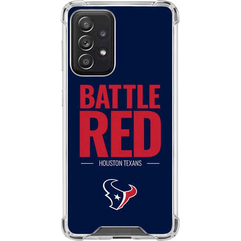 NFL Houston Texans Team Motto Galaxy A52 5G Clear Case