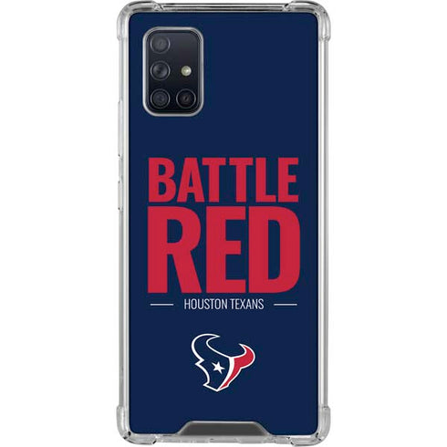 NFL Houston Texans Team Motto Galaxy A71 5G Clear Case