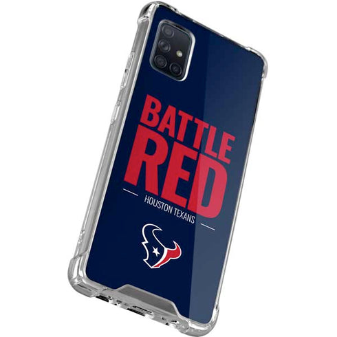 NFL Houston Texans Team Motto Galaxy A71 5G Clear Case
