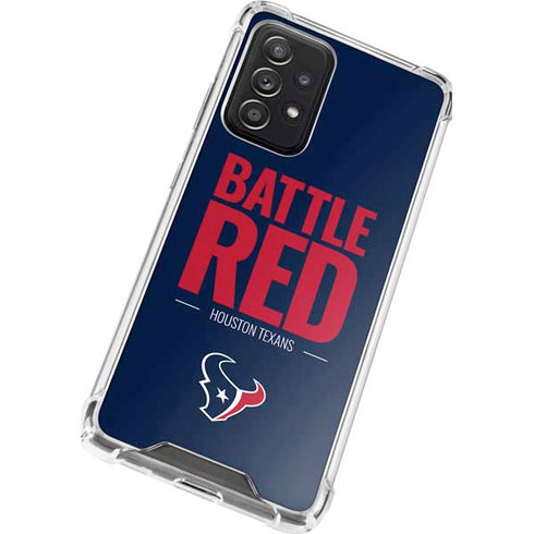 NFL Houston Texans Team Motto Galaxy A72 5G Clear Case