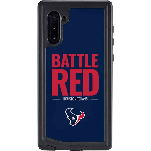 NFL Houston Texans Team Motto Galaxy Note 10 Waterproof Case