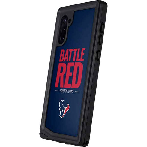 NFL Houston Texans Team Motto Galaxy Note 10 Waterproof Case