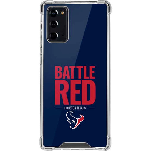 NFL Houston Texans Team Motto Galaxy Note20 5G Clear Case