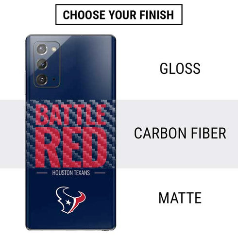 NFL Houston Texans Team Motto Galaxy Note20 5G Skin