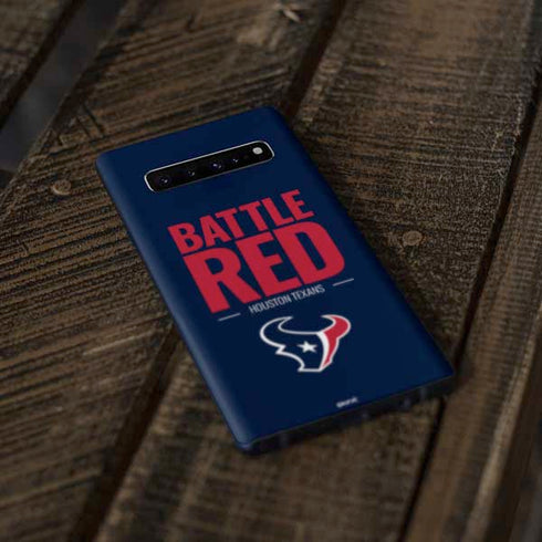 NFL Houston Texans Team Motto Galaxy S10 Plus Skin