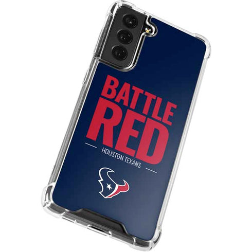 NFL Houston Texans Team Motto Galaxy S21 FE Clear Case