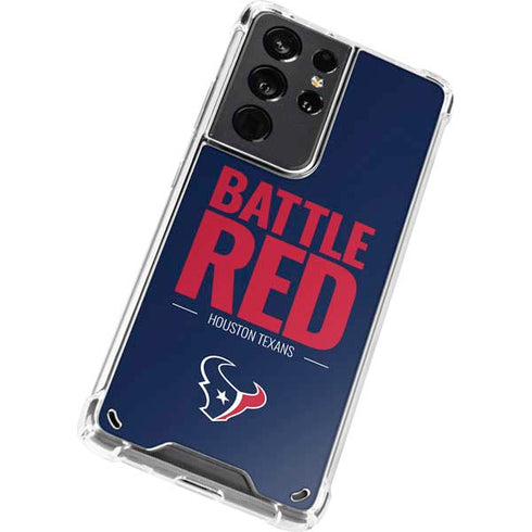 NFL Houston Texans Team Motto Galaxy S21 Ultra 5G Clear Case