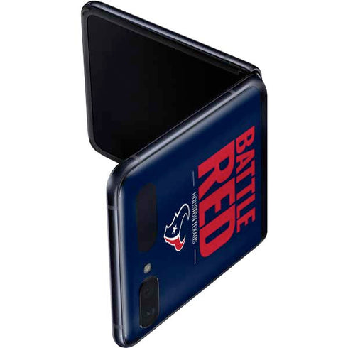 NFL Houston Texans Team Motto Galaxy Z Flip Skin