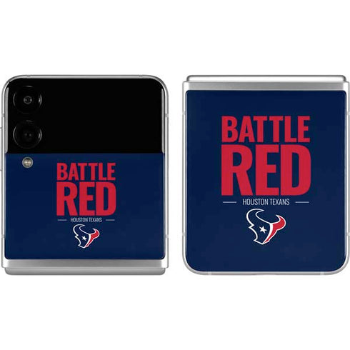 NFL Houston Texans Team Motto Galaxy Z Flip4 5G Skin
