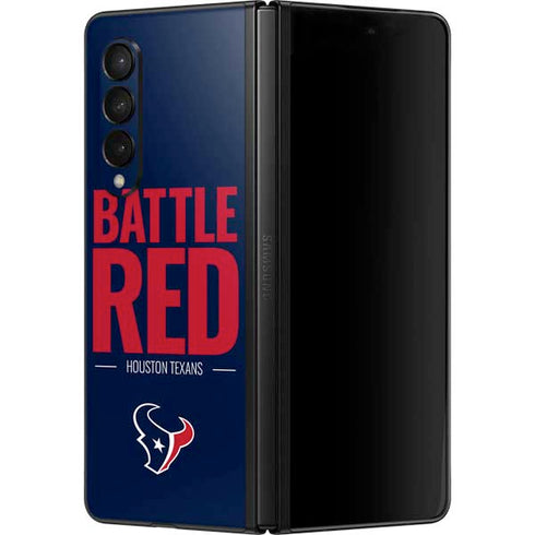 NFL Houston Texans Team Motto Galaxy Z Fold3 5G Skin