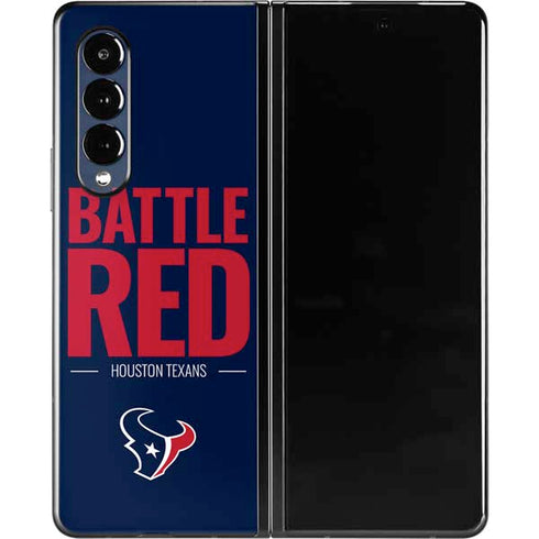 NFL Houston Texans Team Motto Galaxy Z Fold3 5G Skin