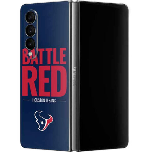 NFL Houston Texans Team Motto Galaxy Z Fold4 5G Skin