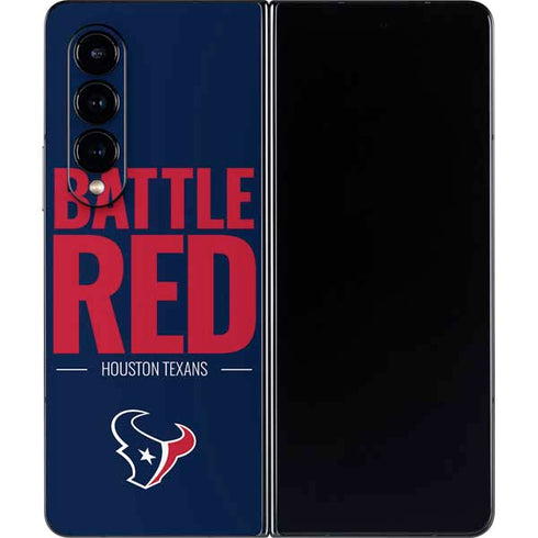 NFL Houston Texans Team Motto Galaxy Z Fold4 5G Skin