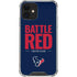 NFL Houston Texans Team Motto iPhone 12 Clear Case