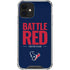 NFL Houston Texans Team Motto iPhone 12 Mini Clear Case