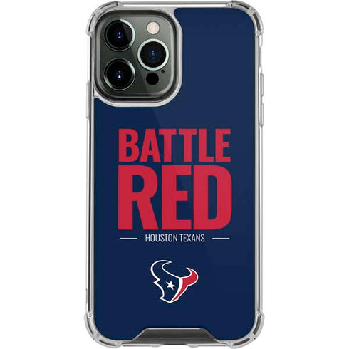 NFL Houston Texans Team Motto iPhone 13 Pro Max Clear Case