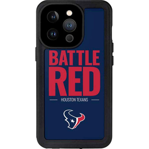 NFL Houston Texans Team Motto iPhone 14 Pro Waterproof Case