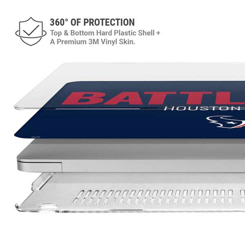 NFL Houston Texans Team Motto MacBook Pro 13in (2020) Case plus Skin