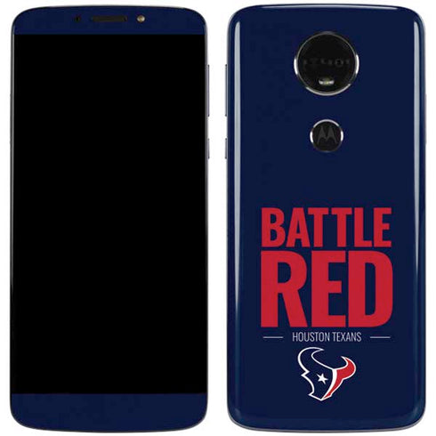 NFL Houston Texans Team Motto Moto E5 Plus Skin