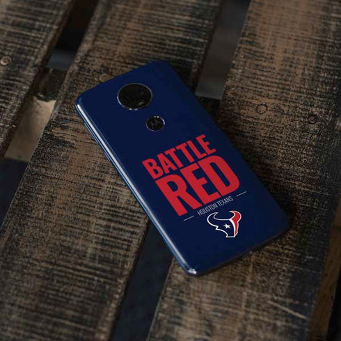 NFL Houston Texans Team Motto Moto E5 Plus Skin