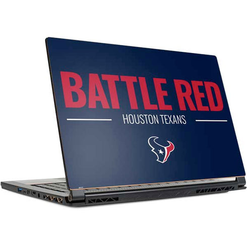 NFL Houston Texans Team Motto MSI GS65 Stealth Laptop Skin
