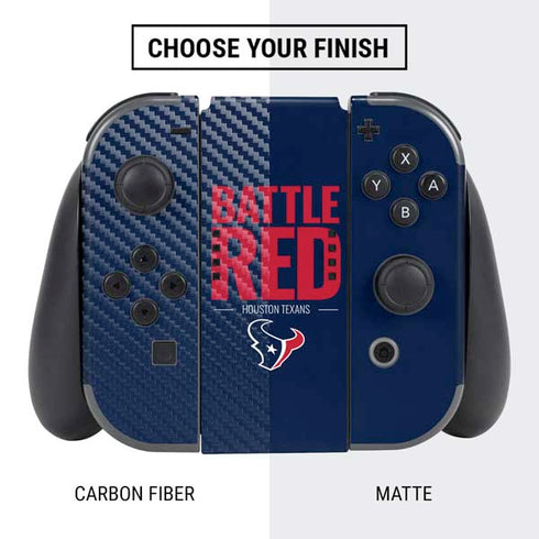 NFL Houston Texans Team Motto Nintendo Switch Bundle Skin