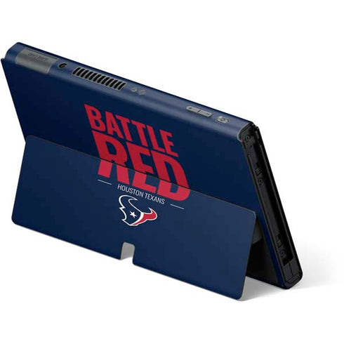 NFL Houston Texans Team Motto Nintendo Switch OLED (2021) Skin