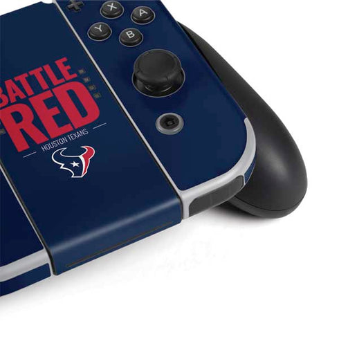NFL Houston Texans Team Motto Nintendo Switch OLED (2021) Skin