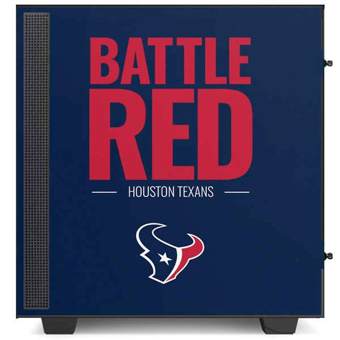 NFL Houston Texans Team Motto NZXT H510 Compact ATX Mid-Tower Case Skin