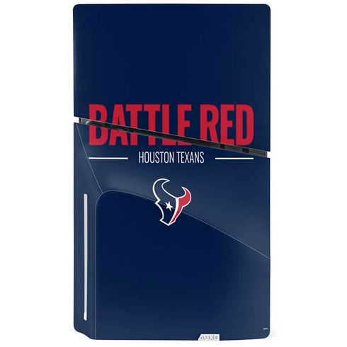 NFL Houston Texans Team Motto PS5 Slim Disk Console Skin