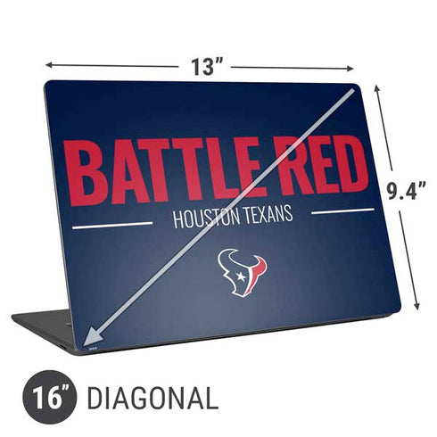 NFL Houston Texans Team Motto Universal Laptop 16in (13 x 9.4in) Skin